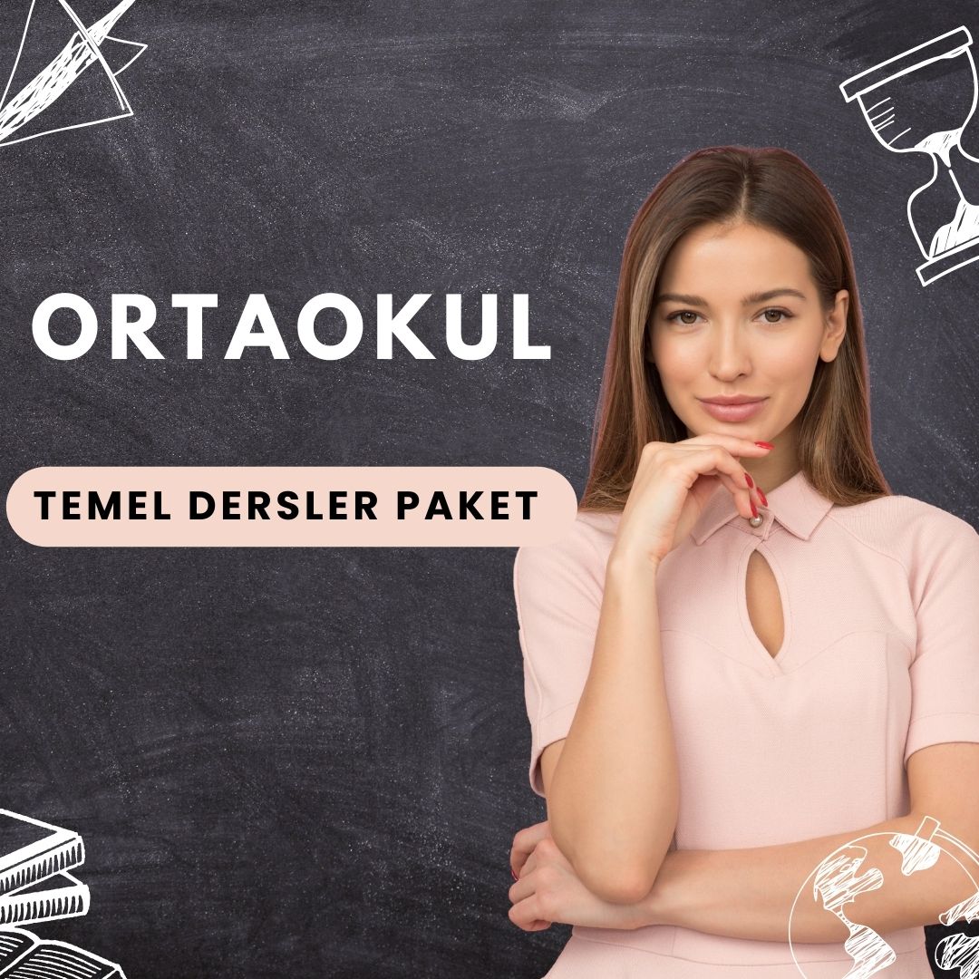 ORTAOKUL TEMEL DERSLER PAKET 9 AY (8 Kişilik)