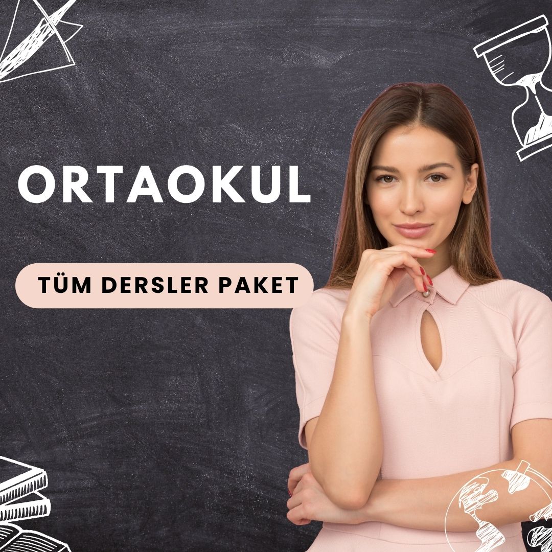 ORTAOKUL TÜM DERSLER PAKET 9 AY (8 Kişilik)